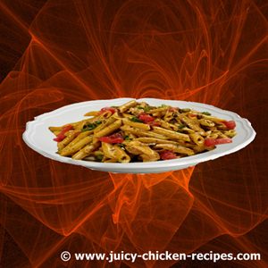 juicy garlic chicken pasta-2